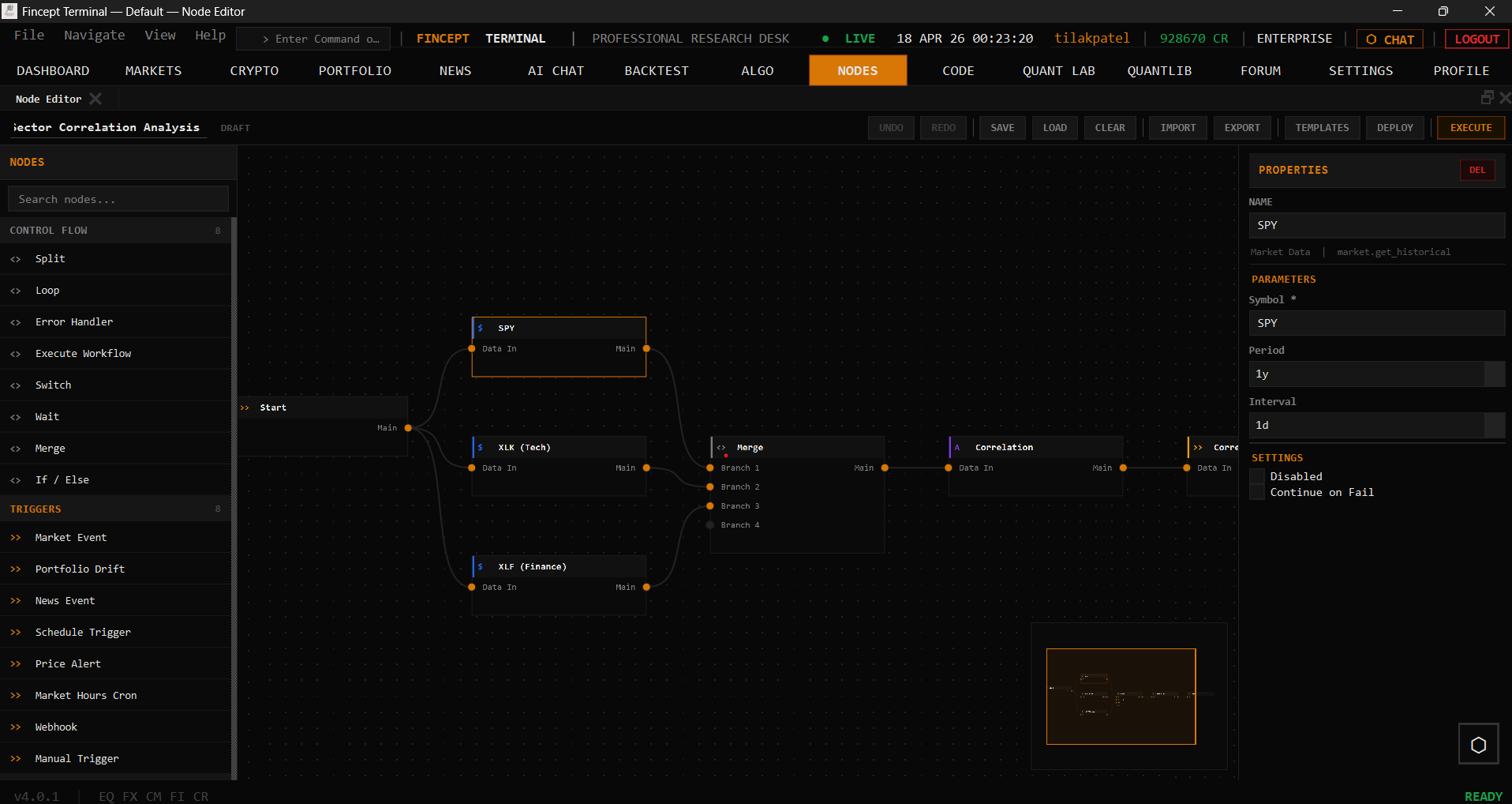 Node Editor 화면