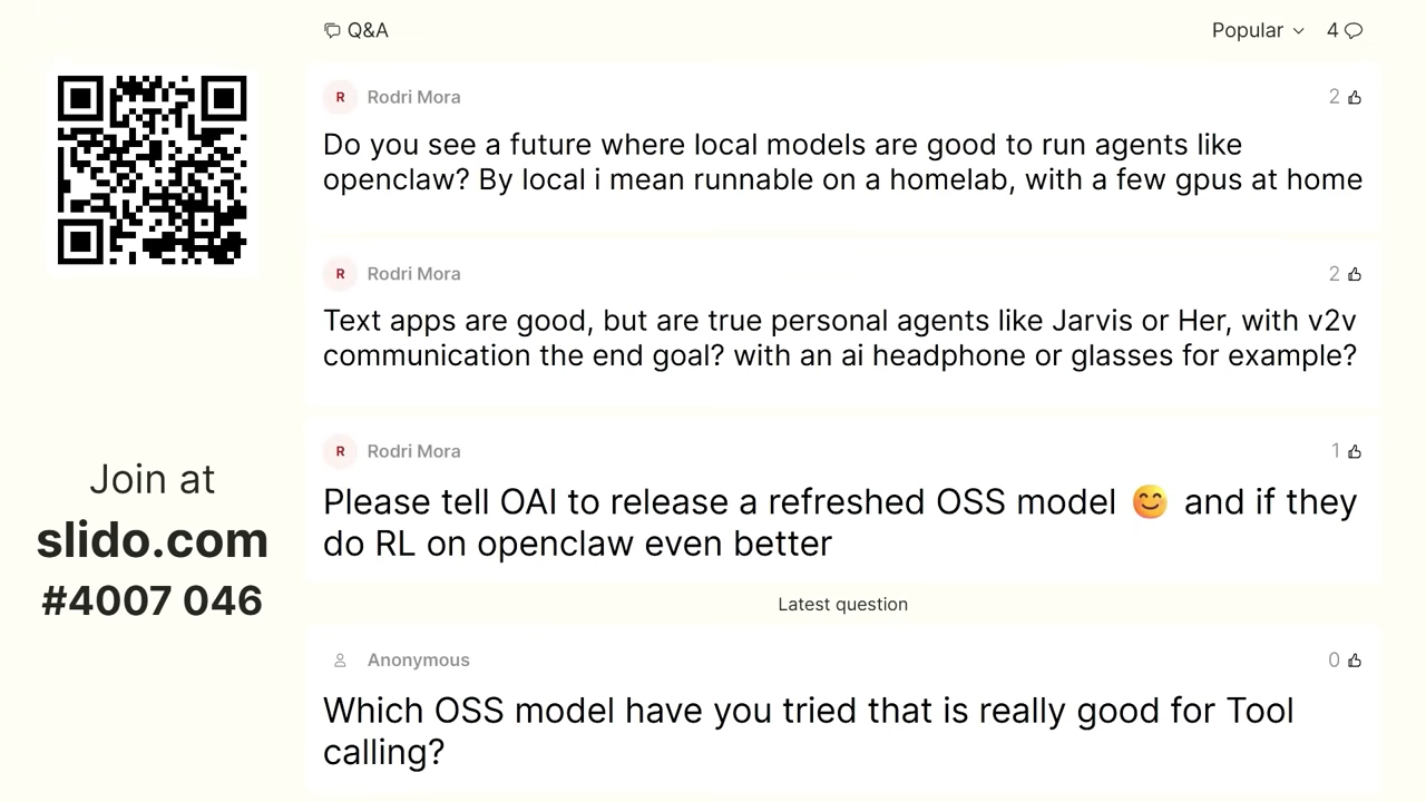 청중 Q&A 세션